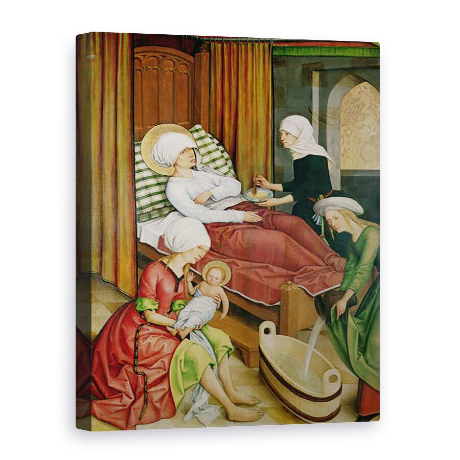 Tablou canvas - Master of the Pfullendorf Altar - Nasterea Fecioarei, 50 x 70 cm