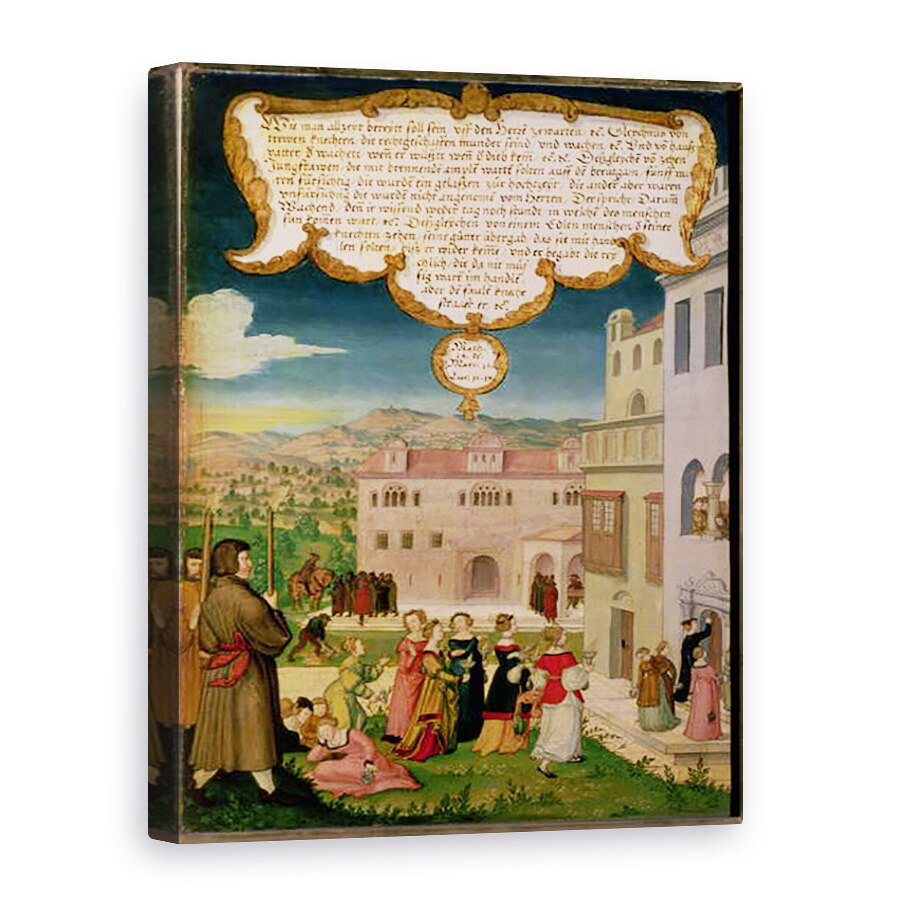 Tablou canvas - Matthias Gerung - Parabola Fecioarelor intelepte si Nebune, 60 x 80 cm