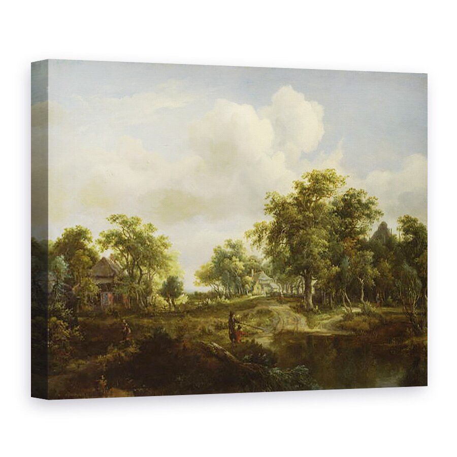 Tablou canvas - Meindert Hobbema - O poiana a padurii, 50 x 70 cm