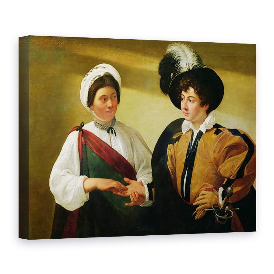 Tablou canvas - Michelangelo Merisi da Caravaggio - Ghicitoarea, 50 x 70 cm