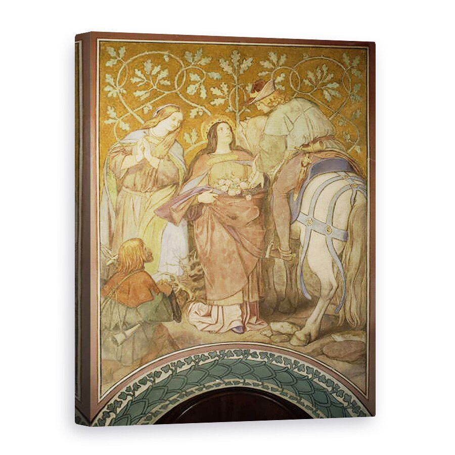 Tablou canvas - Moritz Ludwig von Schwind - Miracolul Rose, 50 x 70 cm