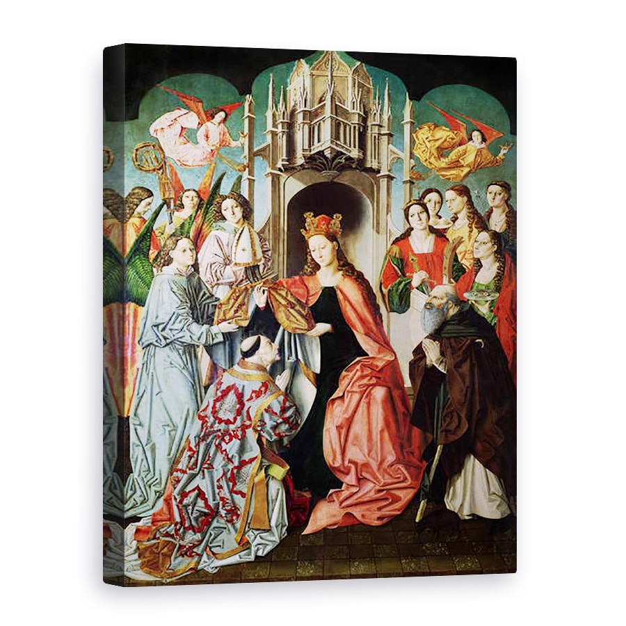 Tablou canvas - Master of San Ildefonso - Prezentarea lui Casuble catre Sfantul Ildefonso, 60 x 80 cm