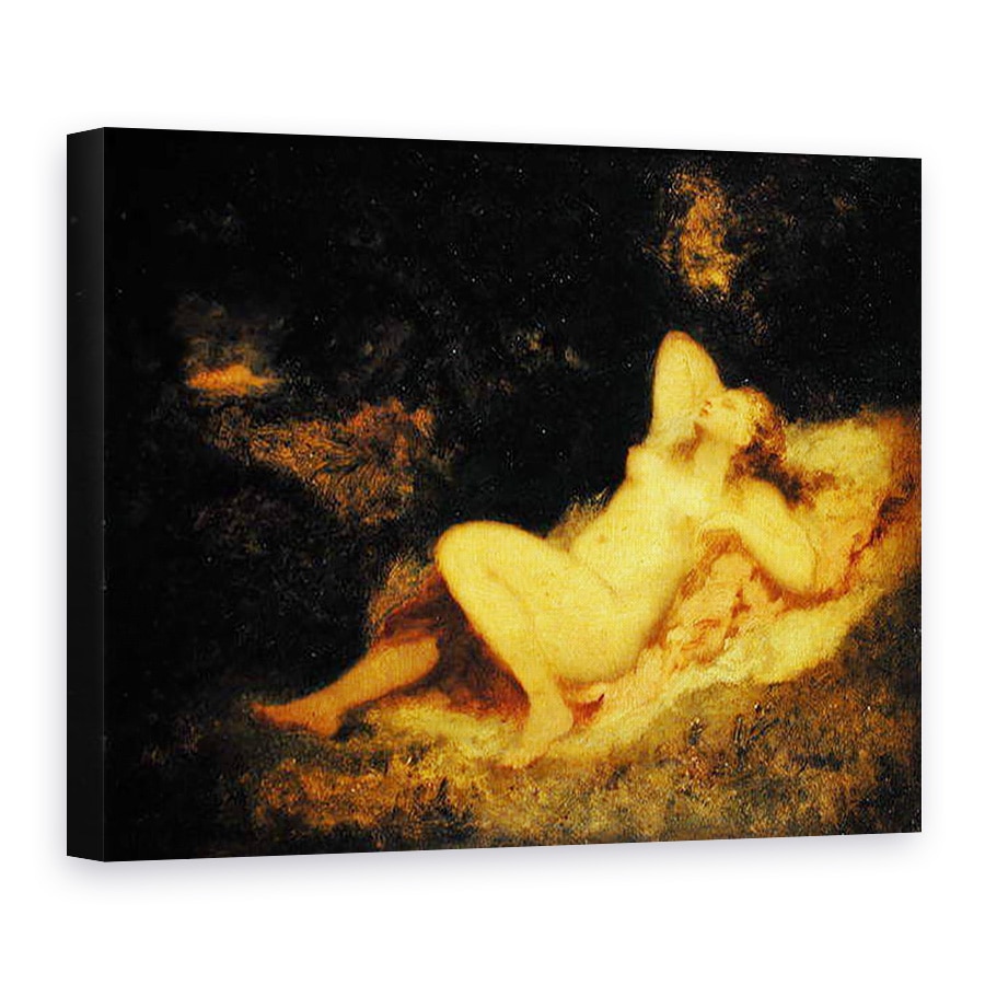 Tablou canvas - Narcisse Virgile Diaz de la Pena - Nimfa adormita, 75 x 100 cm