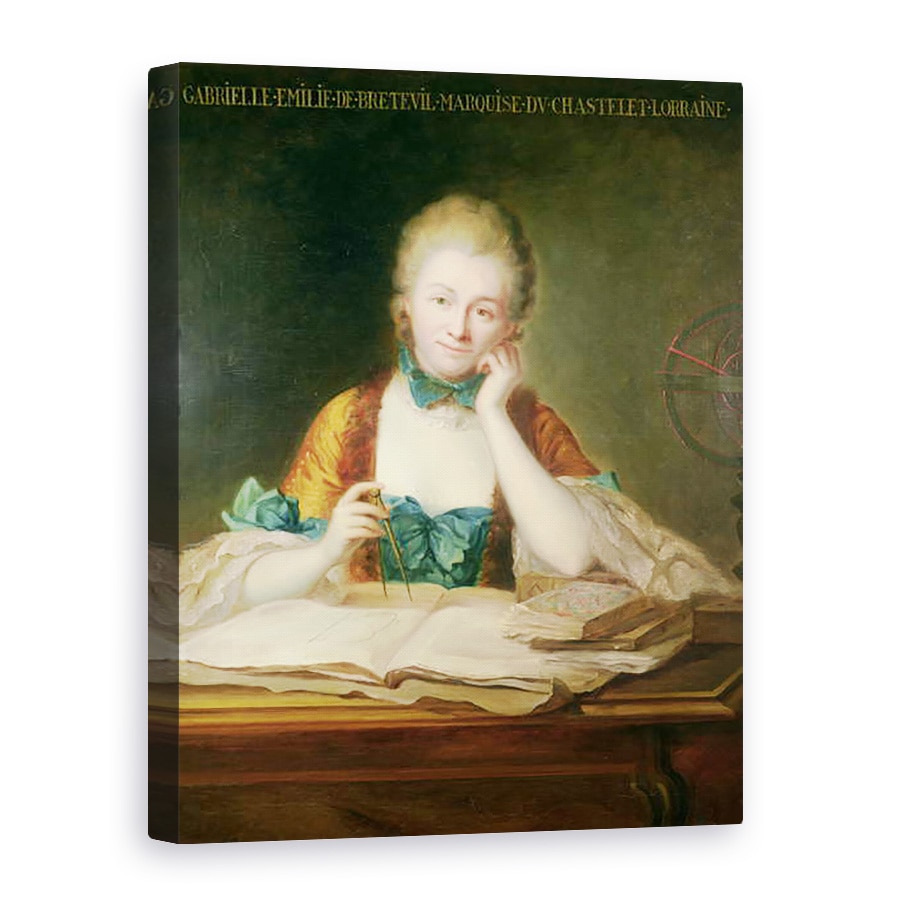 Tablou canvas - Maurice Quentin de la Tour - Madame du Chatelet-Lomont, 50 x 70 cm