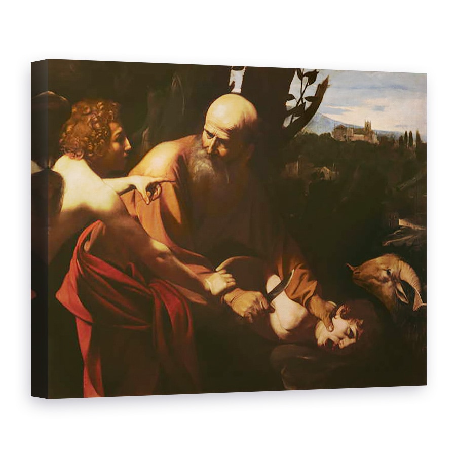 Tablou canvas - Michelangelo Merisi da Caravaggio - Sacrificiul lui Isaac, 50 x 70 cm