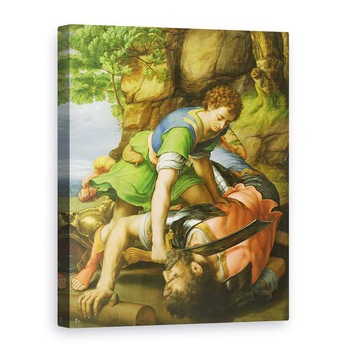 Tablou canvas - Michiel I Coxie - David decapitand Goliat, 60 x 80 cm Tablou canvas - Michiel I Coxie - David decapitand Goliat, 60 x 80 cm