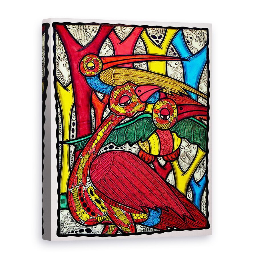 Tablou canvas - Muktair Oladoja - Viata pasarilor II, 50 x 70 cm
