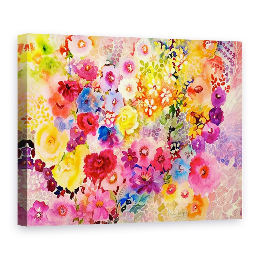 Tablou canvas - Neela Pushparaj - garoafe rosii, 75 x 100 cm