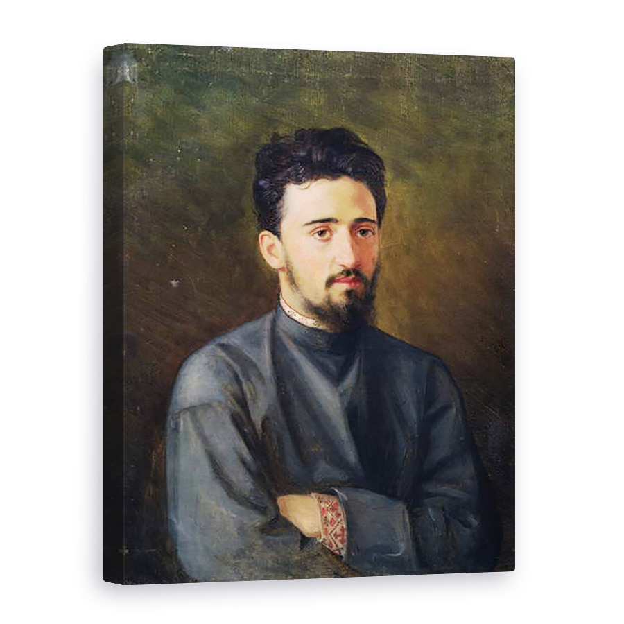 Tablou canvas - Mikhail Georgievich Malyshev - Portret De Vsevolod M. Garshin, 50 x 70 cm