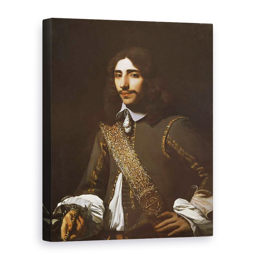 Tablou canvas - Michael Sweerts - Portretul unui Gentleman, posibil un membru al Familiei Deutz, 75 x 100 cm