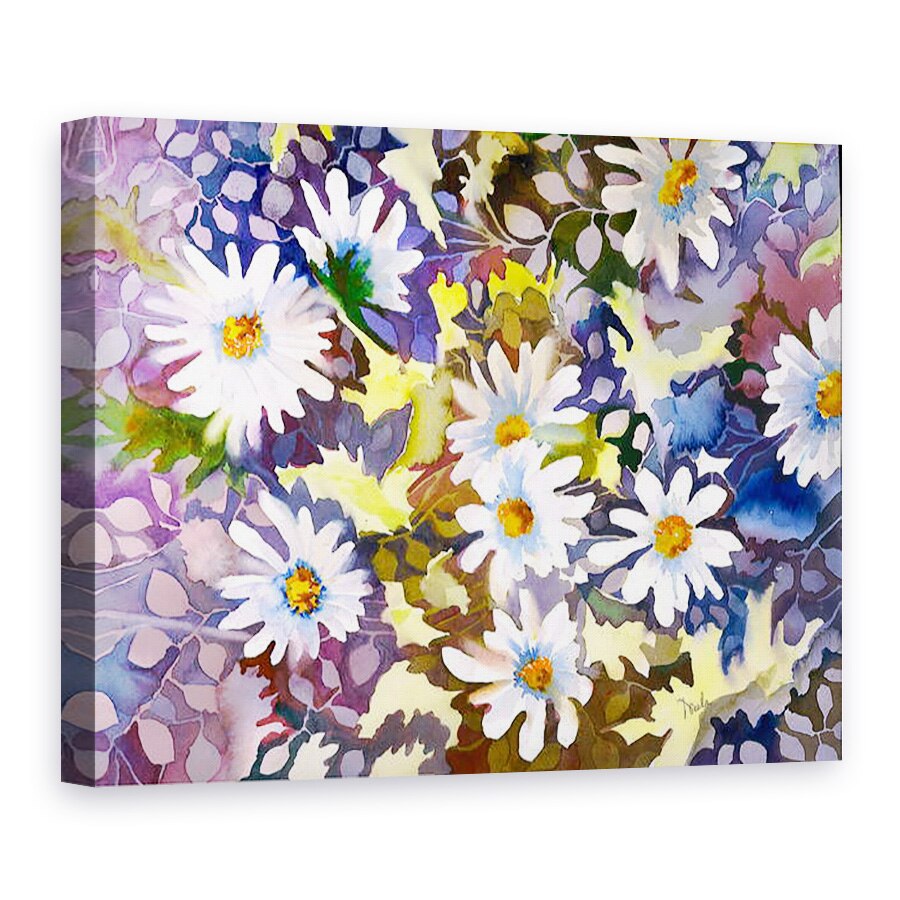 Tablou canvas - Neela Pushparaj - Margarete albe, 60 x 80 cm