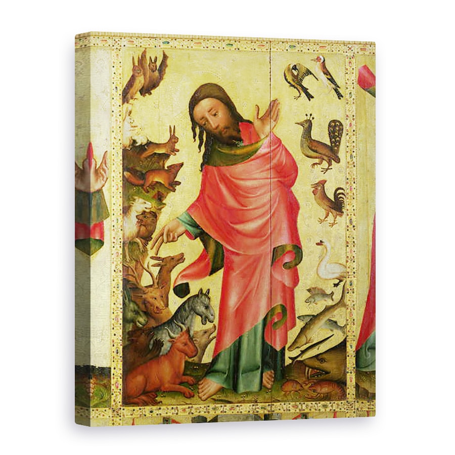 Tablou canvas - Master Bertram of Minden - Crearea Animalelor, detaliu din Altarul Grabow, 50 x 70 cm