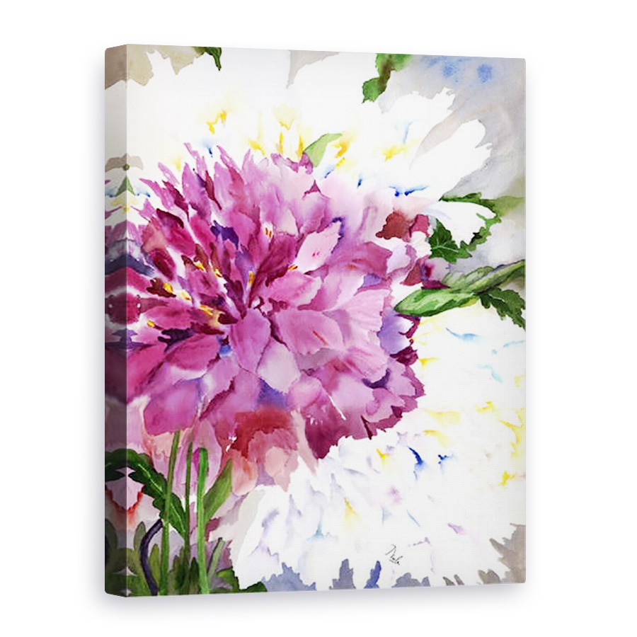 Tablou canvas - Neela Pushparaj - Bujor rosu, 60 x 80 cm