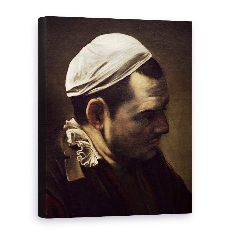 Tablou canvas - Michelangelo Merisi da Caravaggio - Cina de la Emmaus, detaliu VII, 60 x 80 cm