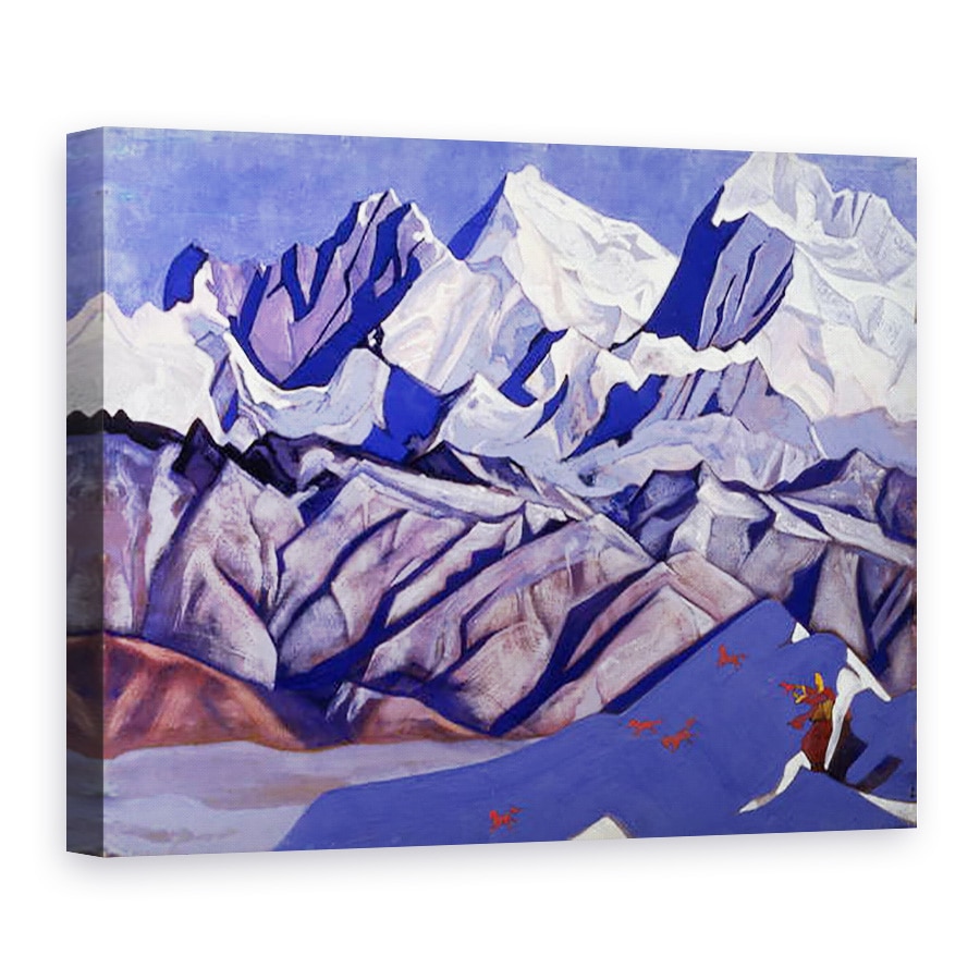 Tablou canvas - Nicholas Roerich - Cai Rosii, 75 x 100 cm