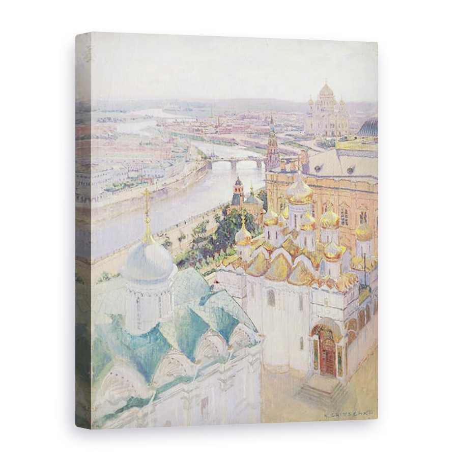 Tablou canvas - Nikolai Nikolaevich Gritsenko - Vedere a Moscovei din turnul cu clopot al lui Ivan cel Mare, 60 x 80 cm