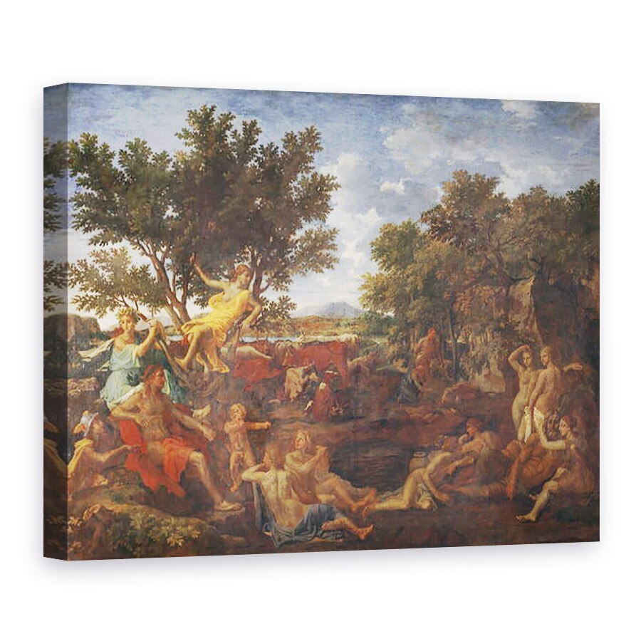 Tablou canvas - Nicolas Poussin - Apollo, iubitul lui Daphne, 50 x 70 cm