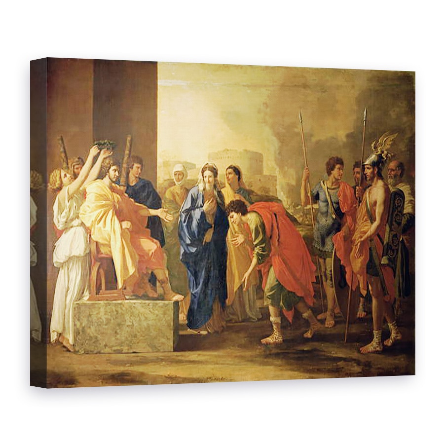 Tablou canvas - Nicolas Poussin - Continenta lui Scipio, 60 x 80 cm