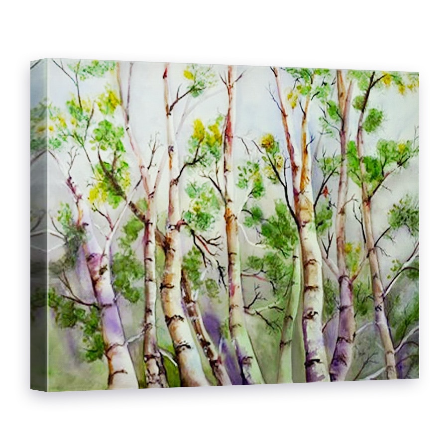 Tablou canvas - Neela Pushparaj - Birches de primavara, 75 x 100 cm