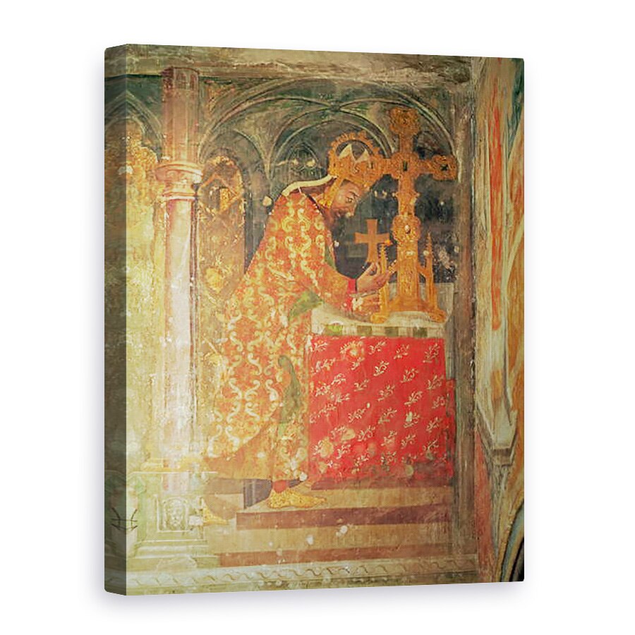 Tablou canvas - Nikolaus or Mikulas Wurmser - Sfantul imparat Roman Carol al IV-lea pune relicva ghimpe din coroana lui Hristos intr-o relicva, din capela Fecioarei, 60 x 80 cm