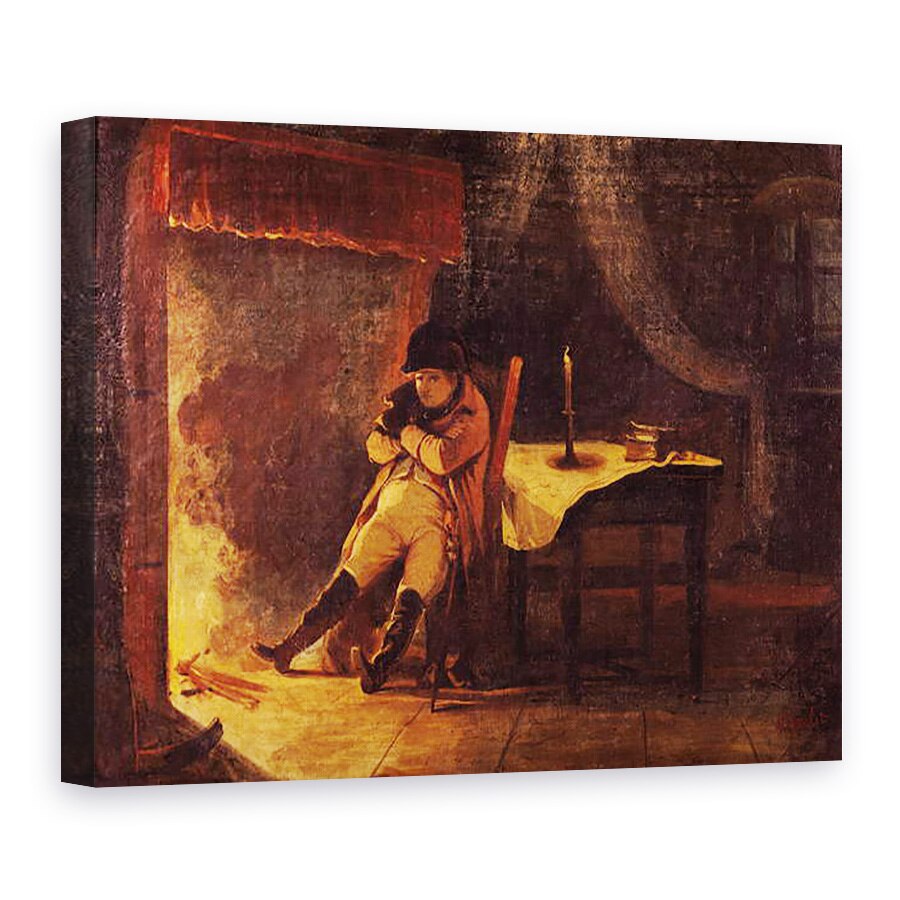 Tablou canvas - Nicolas Toussaint Charlet - Seara Bataliei de la Champaubert, 60 x 80 cm