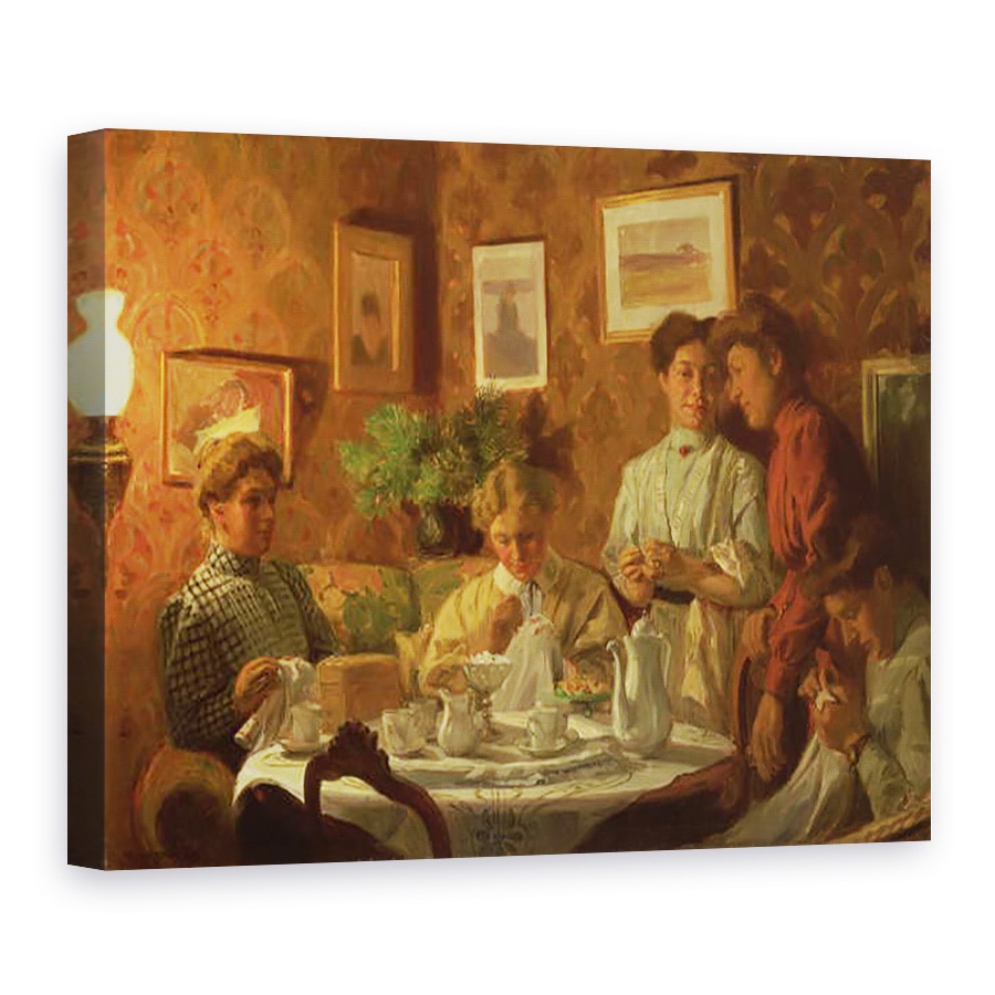 Tablou canvas - Nils Larson - Grupul de cusut, 75 x 100 cm