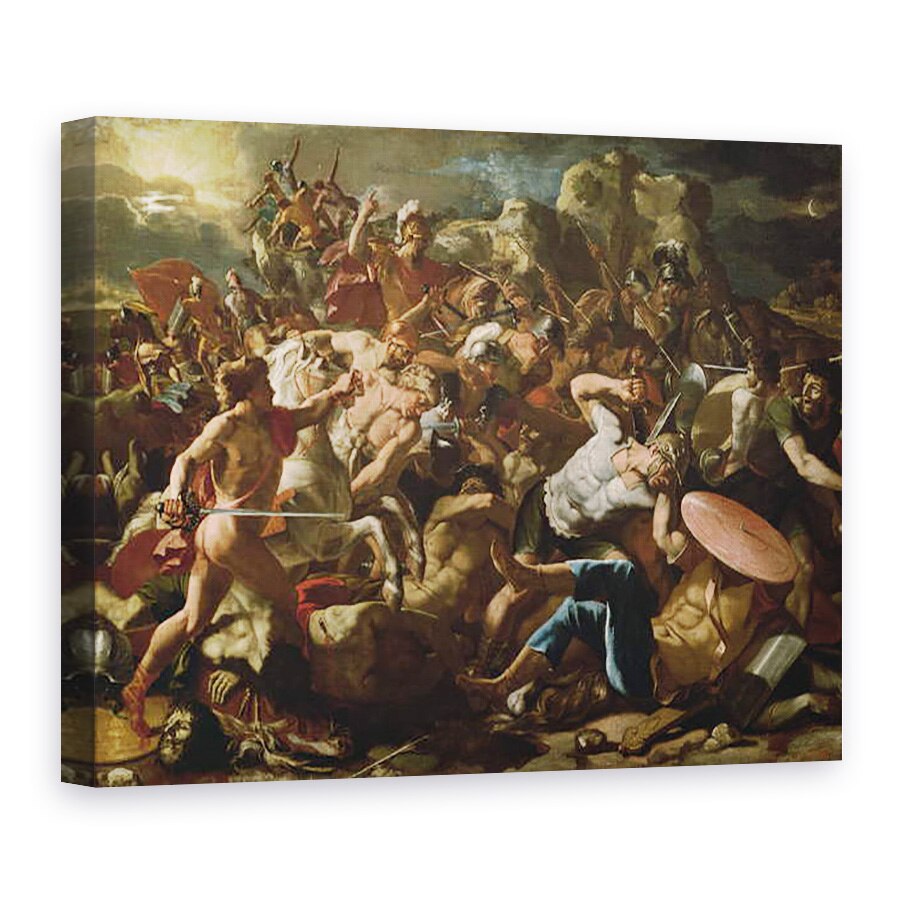 Tablou canvas - Nicolas Poussin - Batalia dintre israeliti si amoriti, 75 x 100 cm