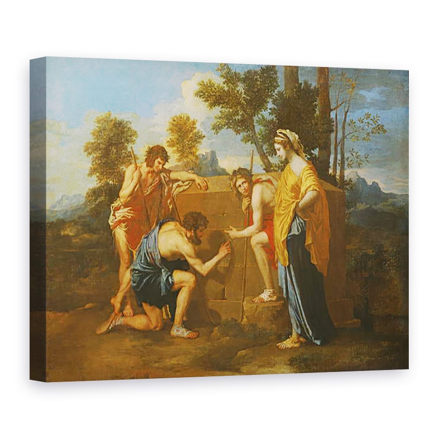Tablou canvas - Nicolas Poussin - Pastori Arcadieni, 60 x 80 cm