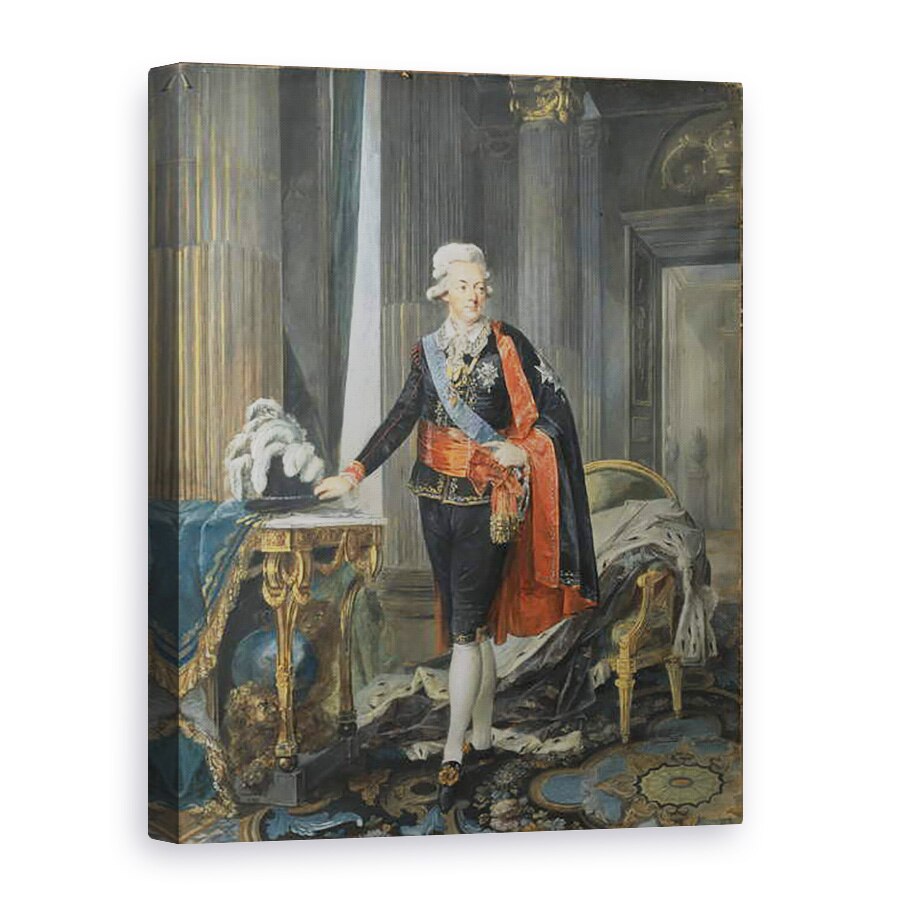 Tablou canvas - Niclas II Lafrensen - Regele Gustav al III-lea al Suediei 1746-92 1792, 60 x 80 cm