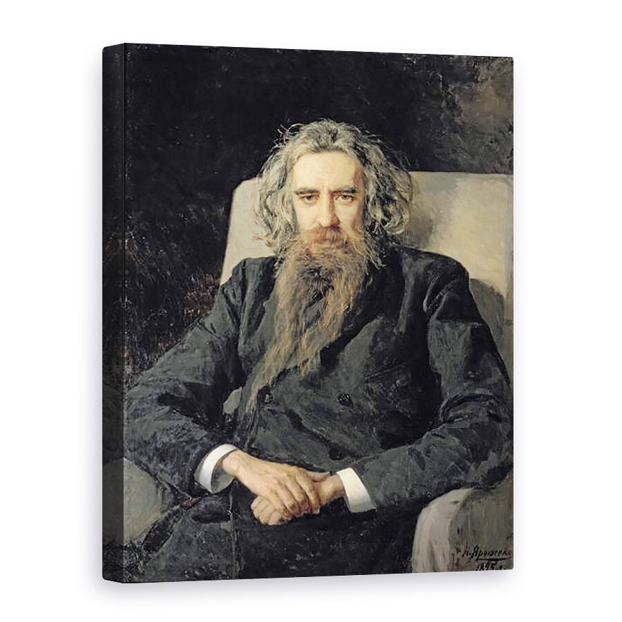 Tablou canvas - Nikolai Aleksandrovich Yaroshenko - Portretul lui Vladimir Sergheievici Solovyov 1853-1900, 50 x 70 cm