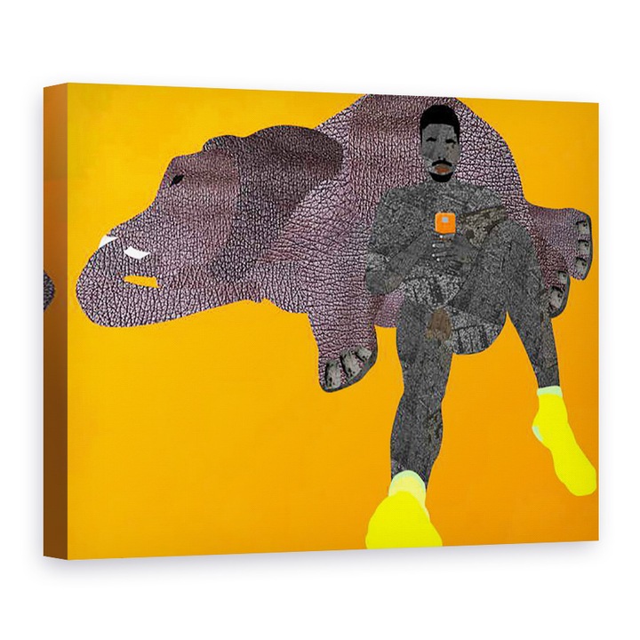 Tablou canvas - Osinachi - Elefant in camera, 60 x 80 cm