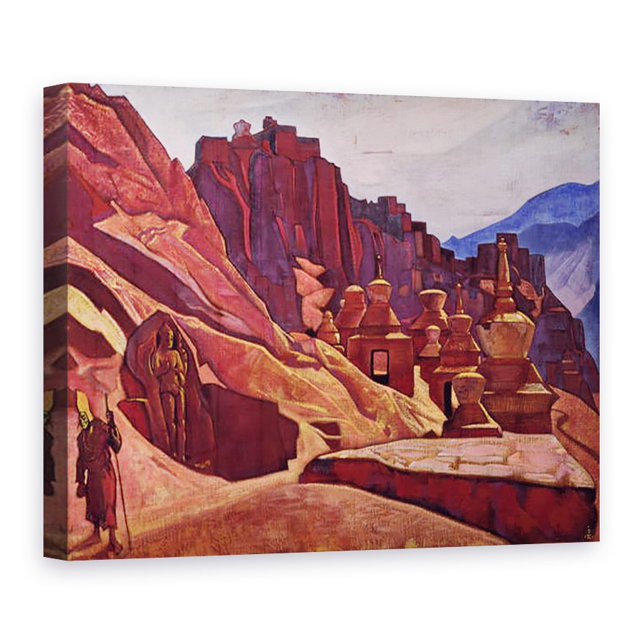 Tablou canvas - Nicholas Roerich - Manastirea Bonpo din Tibet, 60 x 80 cm