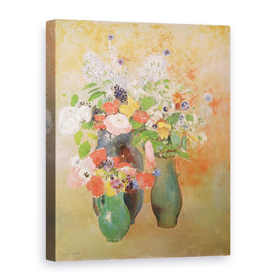 Tablou canvas - Odilon Redon - Viata statica a florilor, 75 x 100 cm
