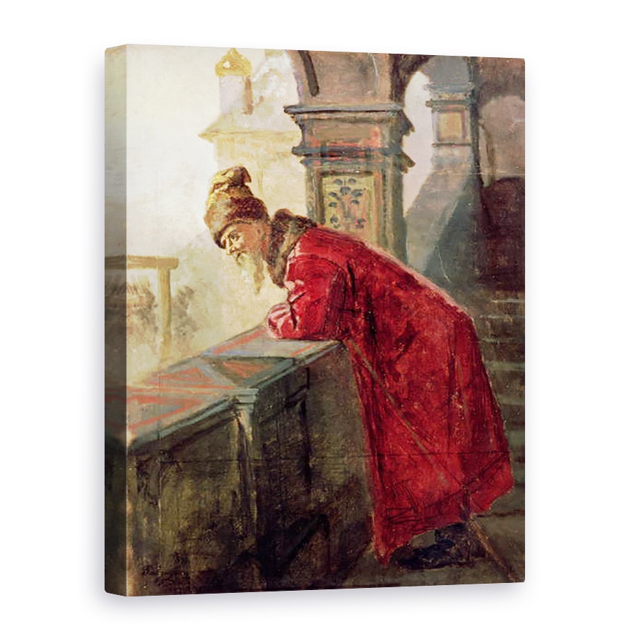 Tablou canvas - Nikolai Vasilievich Nevrev - Boier pe pridvor, 60 x 80 cm