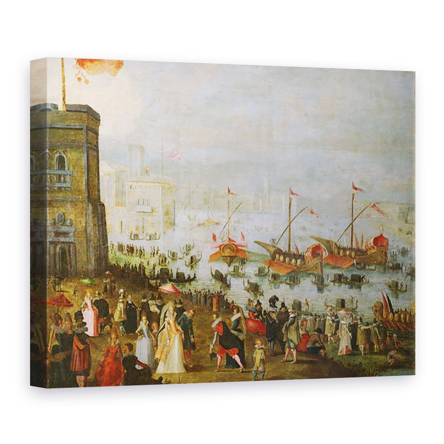 Tablou canvas - Paolo Fiammingo - O petrecere in Venetia, 60 x 80 cm