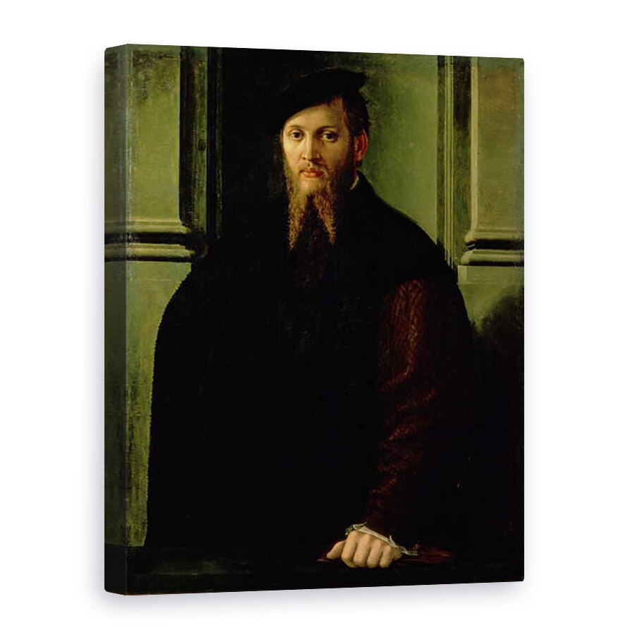 Tablou canvas - Parmigianino - Portretul unui barbat, 75 x 100 cm