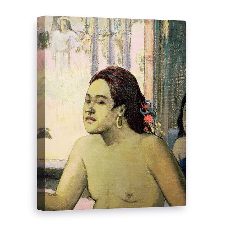 Tablou canvas - Paul Gauguin - Tahitieni intr-o camera I, 60 x 80 cm