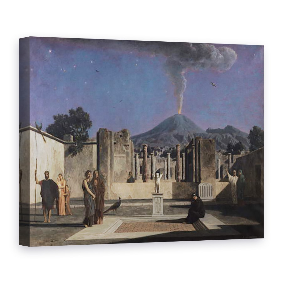 Tablou canvas - Paul Alfred de Curzon - Vis in ruinele din Pompei, 60 x 80 cm