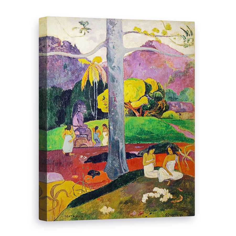 Tablou canvas - Paul Gauguin - in Olden Times, Mata Mua, 60 x 80 cm