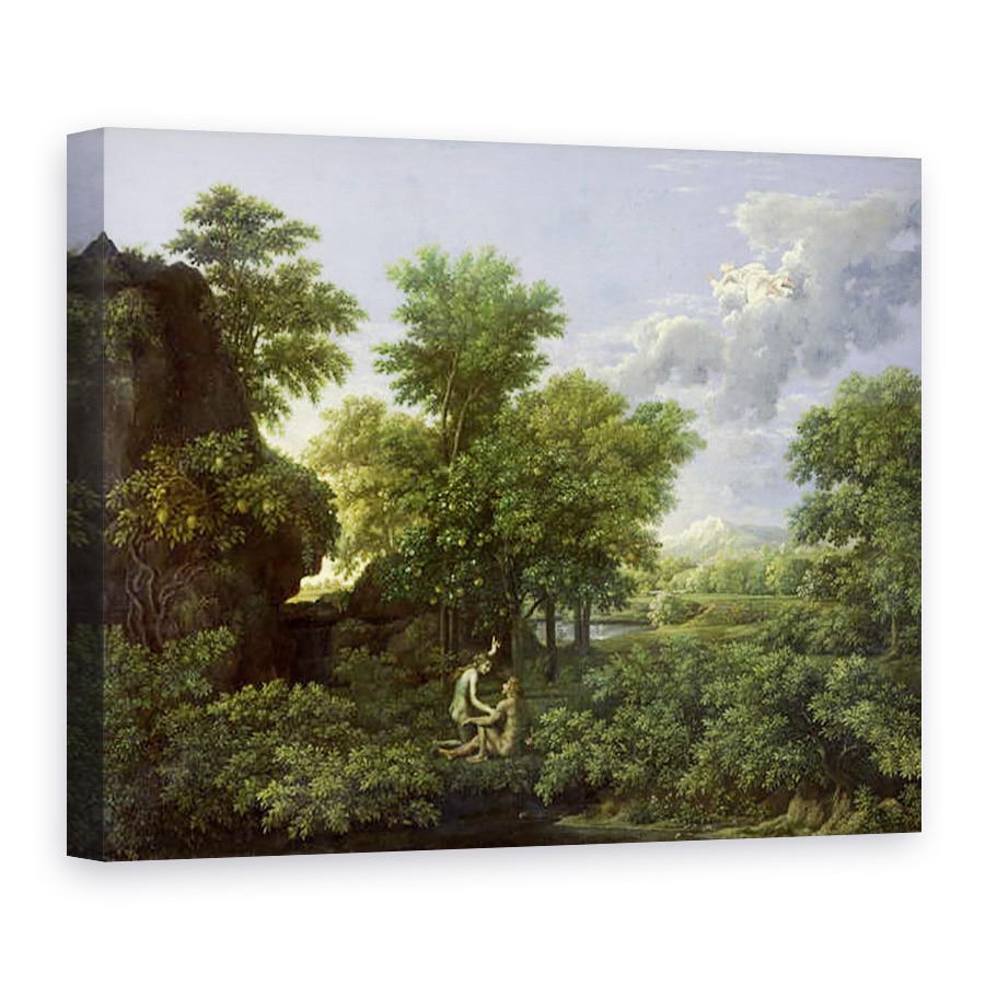 Tablou canvas - Nicolas Poussin - Primavara, sau Gradina Edenului, 75 x 100 cm