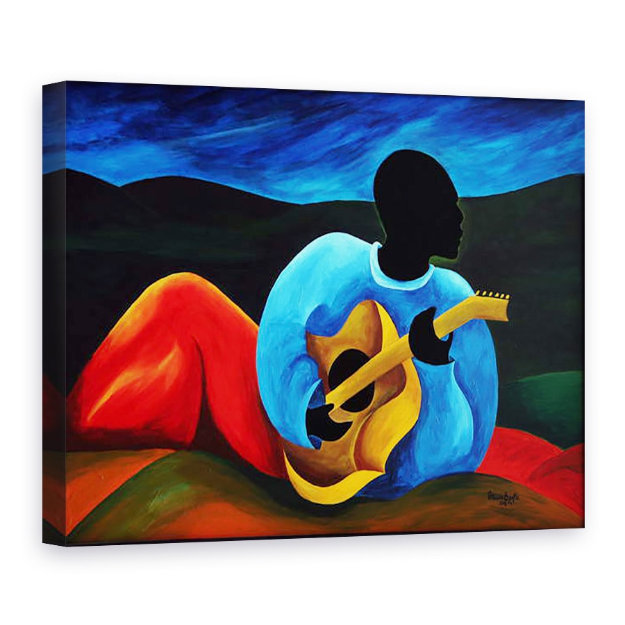 Tablou canvas - Patricia Brintle - Ti-Jean le chitariste, 75 x 100 cm
