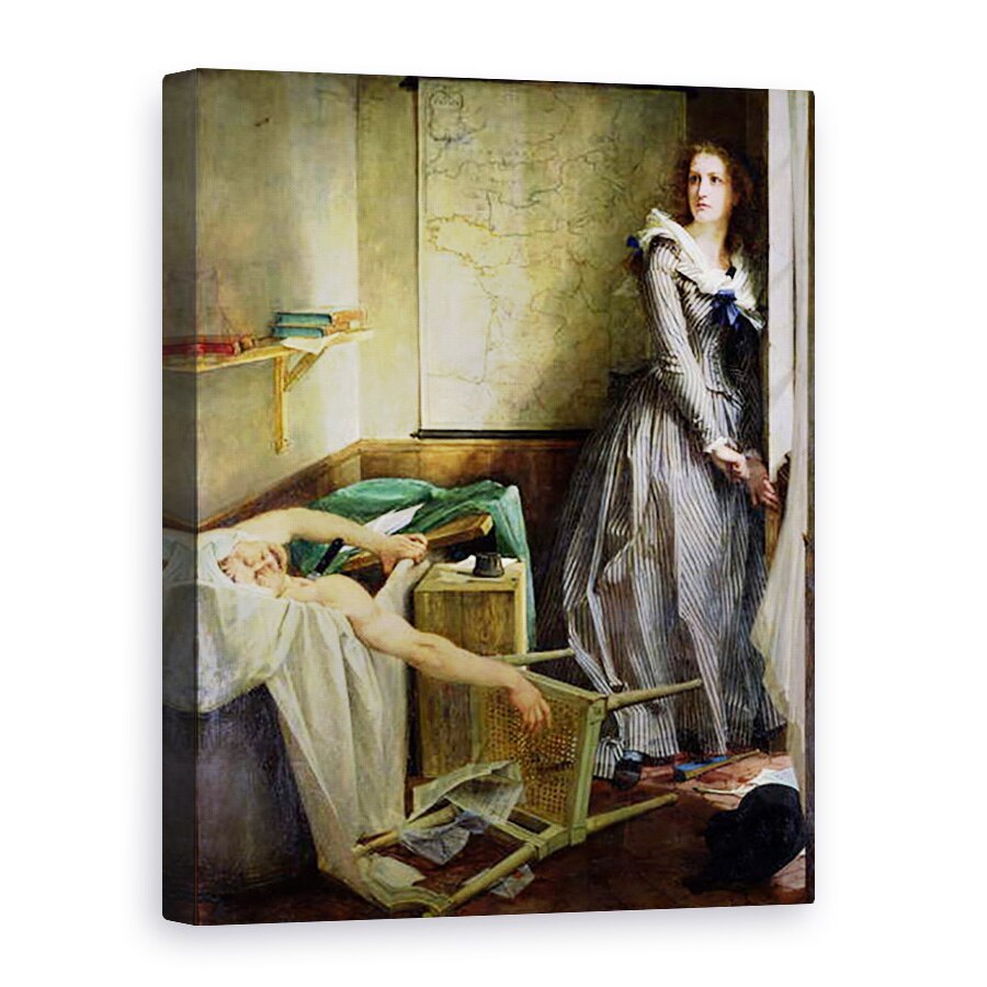 Tablou canvas - Paul Baudry - Portret De Charlotte Corday 1768-93, 60 x 80 cm