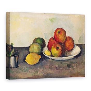 Tablou canvas - Paul Cezanne - Natura moarta cu mere, 50 x 70 cm Tablou canvas - Paul Cezanne - Natura moarta cu mere, 50 x 70 cm