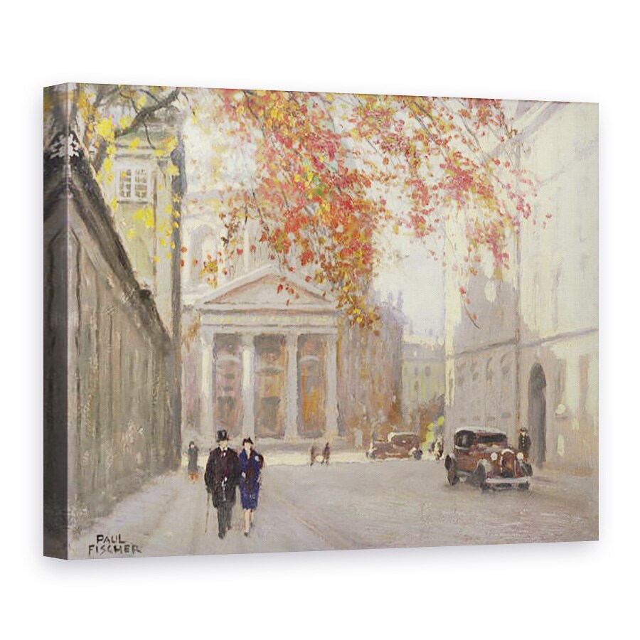 Tablou canvas - Paul Fischer - O strada in Copenhaga, 60 x 80 cm