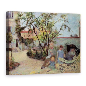 Tablou canvas - Paul Gauguin - Cifre intr-o gradina, 60 x 80 cm Tablou canvas - Paul Gauguin - Cifre intr-o gradina, 60 x 80 cm