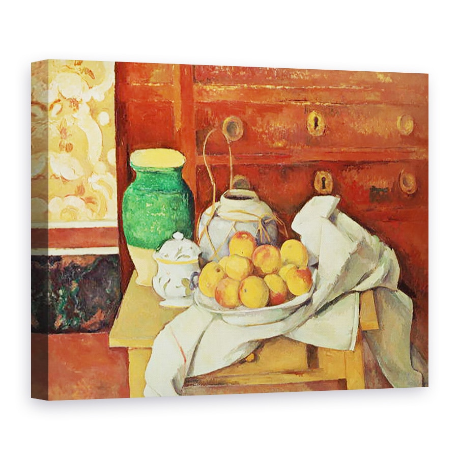 Tablou canvas - Paul Cezanne - Natura moarta cu un piept de sertare, 75 x 100 cm