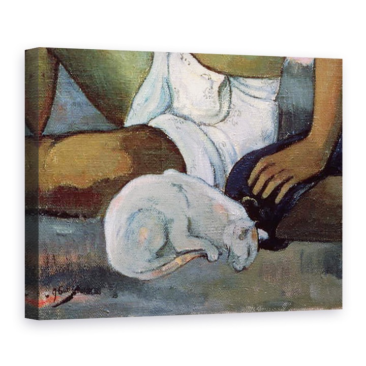 Tablou canvas - Paul Gauguin - Tahitieni intr-o camera II, 60 x 80 cm