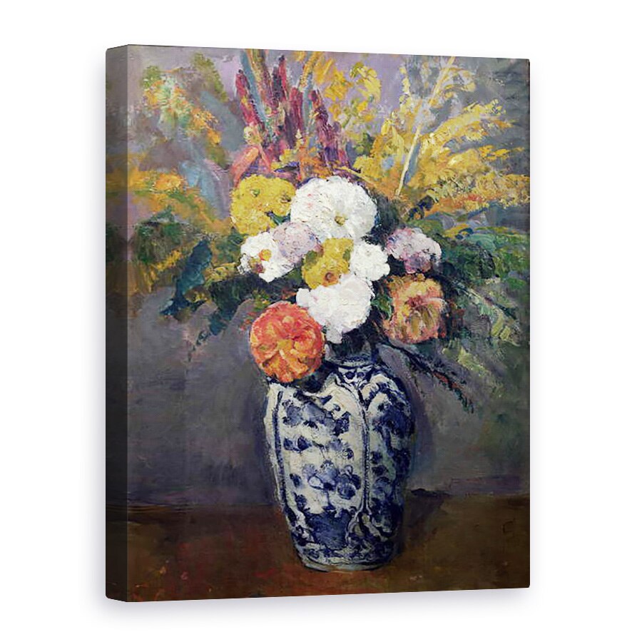 Tablou canvas - Paul Cezanne - Dahlias, 60 x 80 cm