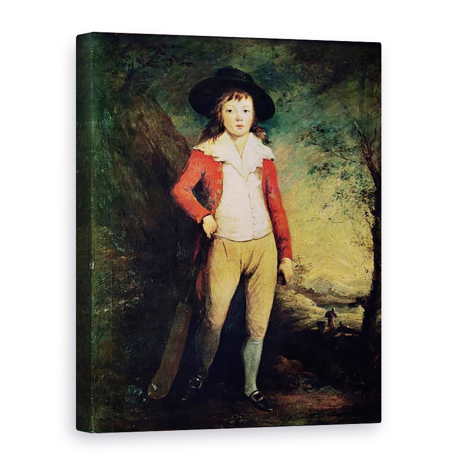 Tablou canvas - Ozias Humphry - Portret De William Seward Cu Un Liliac de Cricket, 75 x 100 cm