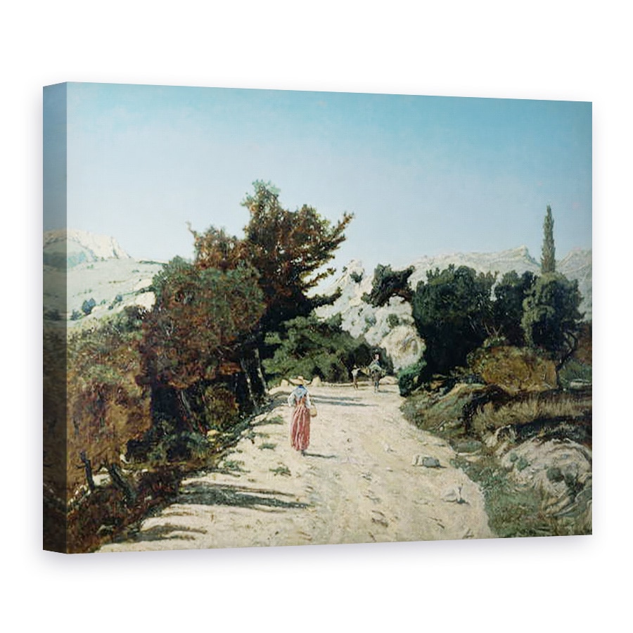 Tablou canvas - Paul Camille Guigou - Ruta de la Gineste, langa Marsilia, 75 x 100 cm